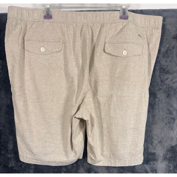 NWT Tommy Bahama Linen In Paradise Stretch Shorts Size XXXL Natural Linen - Picture 2 of 8